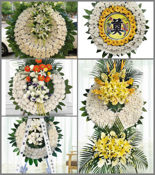 河南南阳社旗县下洼镇井楼村花圈速递